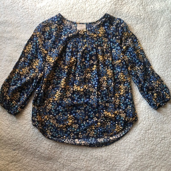 St. John's Bay Tops - Floral Blouse